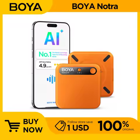BOYA Notra AI Voice Recorder APP Control AI Notetaking Device Transcribe Summarization Voice To Text