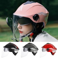 Men Women Motorcycle Scooter Helmet Open Face Motorbike Half Helmet Style Face Electric Bike Scooter Anti-UV Safety Hard Hat