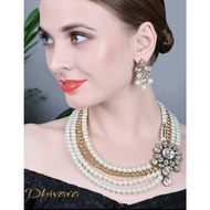 KUNDAN JEWELLERY FOR WEDDING OR DINNER (MALA/CHOCKER/NECKLACE)