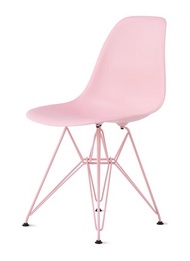 HERMAN MILLER X HAY 'EAMES' MOLDED RECYCLED PLASTIC SIDE CHAIR – POWDER PINK