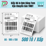 [Quick Express] File of 500 sheets of A6 paper to print orders and shipping stamps for thermal print