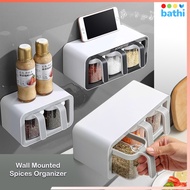 Wall Mounted Hanging Kitchen Spice Rack Wall Rack Spices Organizer BHE20067