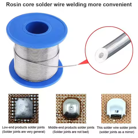 300/250/100G Solder Wire Tin 0.5/0.6/0.8/1.0/1.2/1.5/2.0mm Roll Clean Rosin Welding Core Soldering W