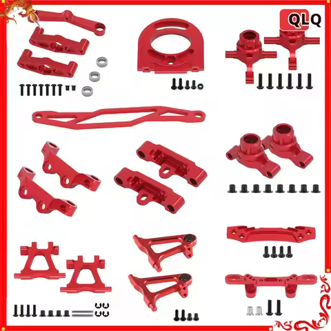 Aluminum Rc Steering Knuckle Upgrade Parts For Tamiya Tt02 Red Replacement Accessories For Remote Co