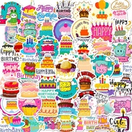 50 Birthday Cake Stickers Birthday Wishes Graffiti Stickers Stickers