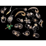 [AKO_02] Japanese Akoya pearl brooch – Classic style flower brooch with pearls