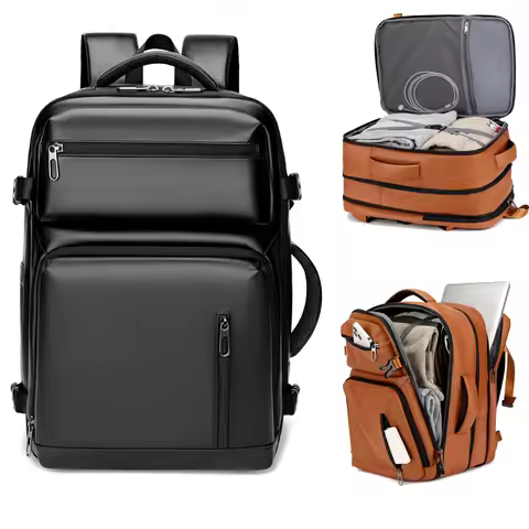 Travel backpack, flight approved carry on backpack, waterproof expandable computer day bag, 17.3-inc