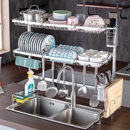 Dish Rack 1/2-Tier Stainless Steel Kitchen Rack Stainless Steel Dish Rack