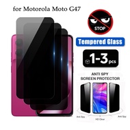 1-3 Pcs Privacy Tempered Glass Screen Protector For Motorola Moto G47 G87 G37 G77 G17 G57 G67 G15 G0