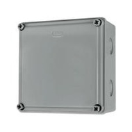 กล่องพลาสติกกันน้ำ ELECKTA 6x6 นิ้ว สีเทา (1085727)