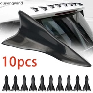 (duyongwind) 10Pcs Rear Roof Shark Fins Spoiler Wing Kit Universal Car Roof Spoiler Bumper Spoiler S