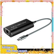 【D&F】POE Powered Type C Ethernet Adapter USB C to RJ45 LAN Network Card Type C Ethernet Adapter for 