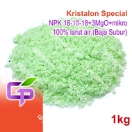 ☂1kg Baja Kristalon Special NPK 18-18-18+3MgO+mikro / Fully Water Soluble Fertilizer / Yara Kristalo