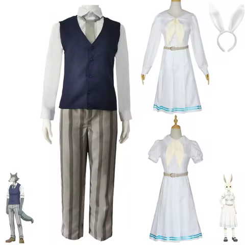 Anime Beastars Hal Legoshi Cosplay Costume Animal Rhapsody Beast Superstar Dress Shirt Waistcoat Uni