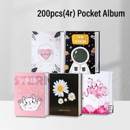 200pcs 4r Photo Album Pocket Photo Album/Gambar Album Insert Type Family Small Photo Album Kraffpape
