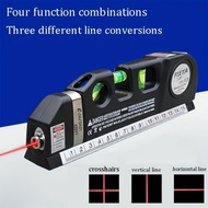 Precision Laser Level With Dual Scale Ruler, Horizontal Ruler Kit, Multipurpose Laser Level Tool, Ma