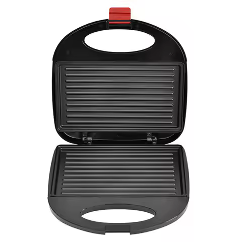 750W Nonstick Electric Waffle Maker with Indicator Lights Sandwich Maker with Cool Touch Handle for 