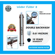Water Filter 8 Double Backwash UF Membrane Outdoor Water Filter Hidden Pipe