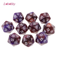 Lohobby 10pcs 20 Sided Dice D20 Polyhedral Dice For Dungeons And Dragons Table Games