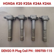 Japan Honda K20 K24 K20A K24A Ignition Plug Coil For SDA FD1 CRV RB1 CL7 ( DENSO R ) PN : 099700-115