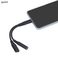 QUIM USB C to 3 5 mm Jacks Headphone Adapter and Charging 2 in 1 Type C to 3 5 mm