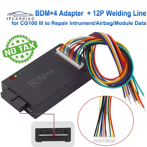 CG100 BDM+4 Adapter with 12P Welding Line Work for CG100 III Programmer to Repair Various of Intrume