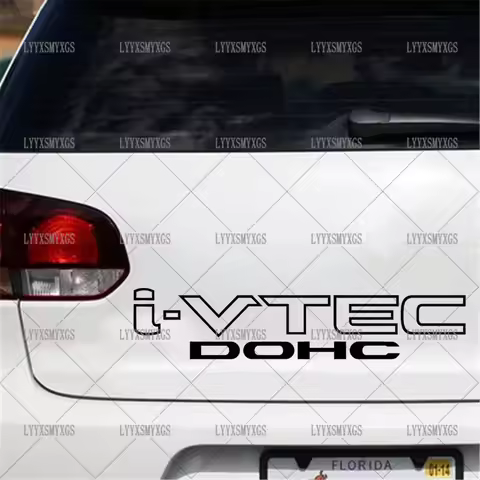 Self-Adhesive Custom Personality I-vtec Dohc Car Stickers Waterproof Sunscreen Vinyl Decal PVC whole