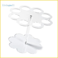 LIVI Clear 8 Slot Decorative Tray Inks Holder Spice Rack Homes Space Saving Shelf