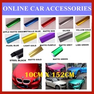 (10cm x 152cm) Satin Matte Chrome PVC Wrap Sticker Car Wrap Film Body Wrapping