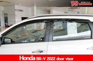 กันสาด กันสาดน้ำฝน BRV honda  2022 2023 2024 2025 1 สีดำ 4 ชิ้น โฉมใหม่ล่าสุด