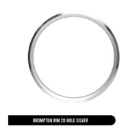 D. Rim 20 HOLES SILVER BLACK edition 16 inch/ETRTO 349 FOLDING BIKE