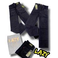 LAZY Jeans Raw Fabric 14oz And 16oz High Waist Large Cylinder % Size 24-42
