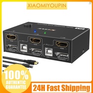 【In stock】KVM Switch Dual-Monitor Compatible DP/HDMI KVM Switch Supports 4K@60Hz DDX7