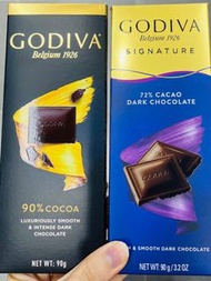 現貨🍫正版 GODIVA 黑朱古力排裝 90g DARK CHOCOLATE VALENTINES NEW YEAR PARTY WEDDING CHRISTMAS BIRTHDAY GIFT   情人節禮物新年賀年糖果 結婚禮物聖誕節禮物送禮禮盒