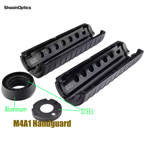 M4A1 Nylon Handguard with Steel Front and Rear Retaining Rings For Airsoft AEG GBB