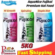AQUANICE FUJIKOI FISH FOOD 5KG HIGH GROWTH/STAPLE DIET/SUPER SPIRULINA -MAKANAN IKAN KOI