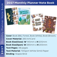 [Ready Stock] 2027 Monthly Planner Note Book A5 size/ 2027 Excutive Planner