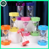 YGS  Time Hourglass Timer, Colorful 15 Minutes Hourglass Timer,  Glass Waterproof Transparent Sand T