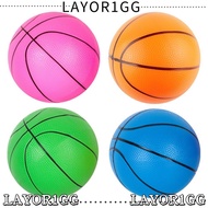 LAYOR1GG Beach Balls, Sports Rubber Inflatable Small Basketball Toy, Fillers Matches Training Outdoo