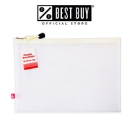 Plastic Envelope B-009BG B5 Eva Matte Mesh Design Zipper Type, Beige