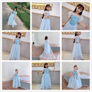 Cosplay Princess Christmas Kids Princess Girls Dress Frozen Party For Baby Kids Halloween Outfit