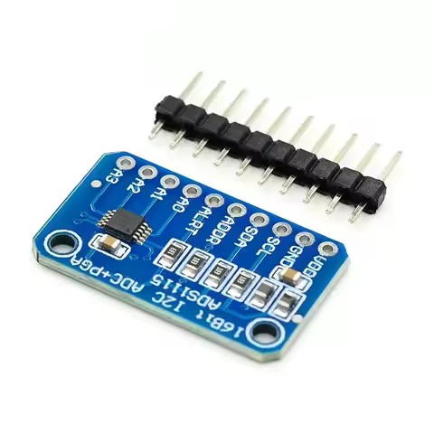 1 - 10PCS ADS1115 ADC Analog to Digital Converter Module with Programmable Gain Amplifier 16 Bit I2C