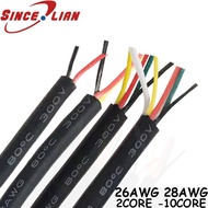 2 Core 3 4 5 6 7 8 9 10P Wire 26AWG 28AWG Video Wire Channel Audio