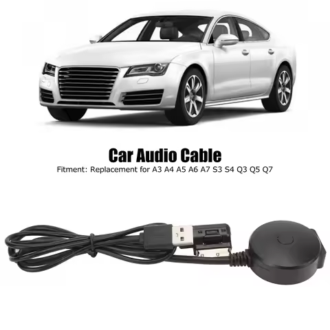 Audio AUX in Cable Bluetooth Music Adapter Car Audio Cable Bluetooth Music Adapter Replacement for A