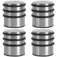 {dfhfht} Stainless Steel Door Stopper Household Anti-Collision Door Stop Perforation-Free Silent Doo
