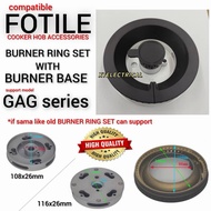 Fotile Cooker Hood Burner Set For GAG86210 GAG86309 GAG76202 （Burner Ring/Burner Base/Burner Cap）