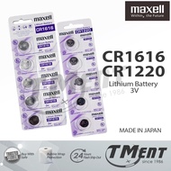 MAXELL CR1220 CR1616 GENUINE JAPAN 3V LITHIUM BATTERY casio g shock ga100 ga110 ga120 bateri cr 1220