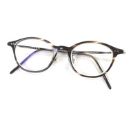 【5積分】成色極佳▼ Kaneko Optical 賽璐珞鈦金大理石紋惠靈頓眼鏡ブラウン近視鏡鏡片 帶眼鏡盒 男士