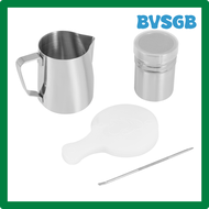 หม้อฟู่นม BVSGB ที่มีการวัดภายในหม้อนึ่งสำหรับกาแฟคาปูชิโน่ลาเต้อาร์ตเหมาะสำหรับเครื่องทำกาแฟเอสเปรส