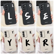 For Samsung S21 5G SM-G991B Cover For Samsung Galaxy S21 5G Case Simple Fashion Letters A-Z Pattern 